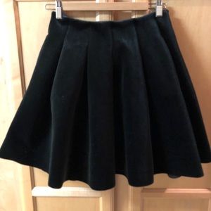LC Runway Black Velvet Skirt